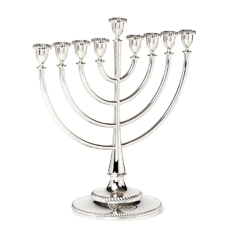 Lenox Roseland Silver Menorah