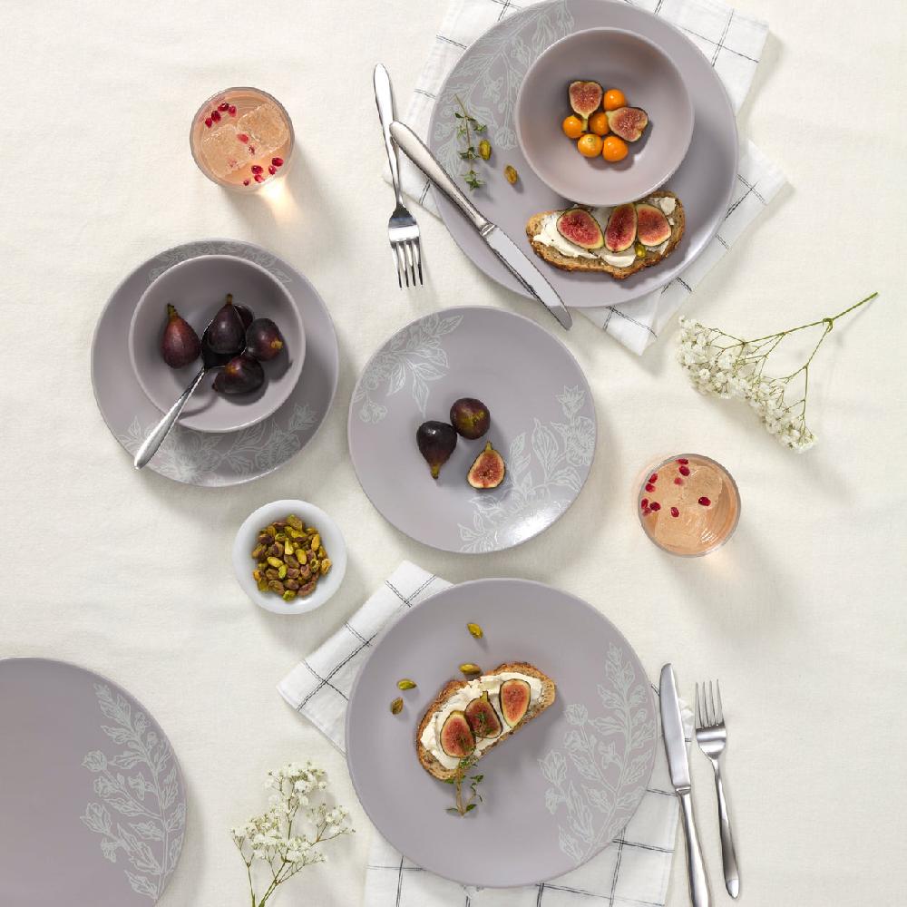 Lenox Roseto Pumice 12-Piece Dinnerware Set