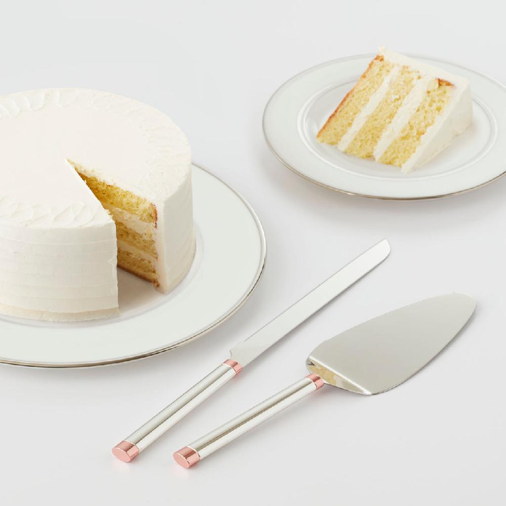 Lenox Rosy Glow 2 Piece Dessert Set