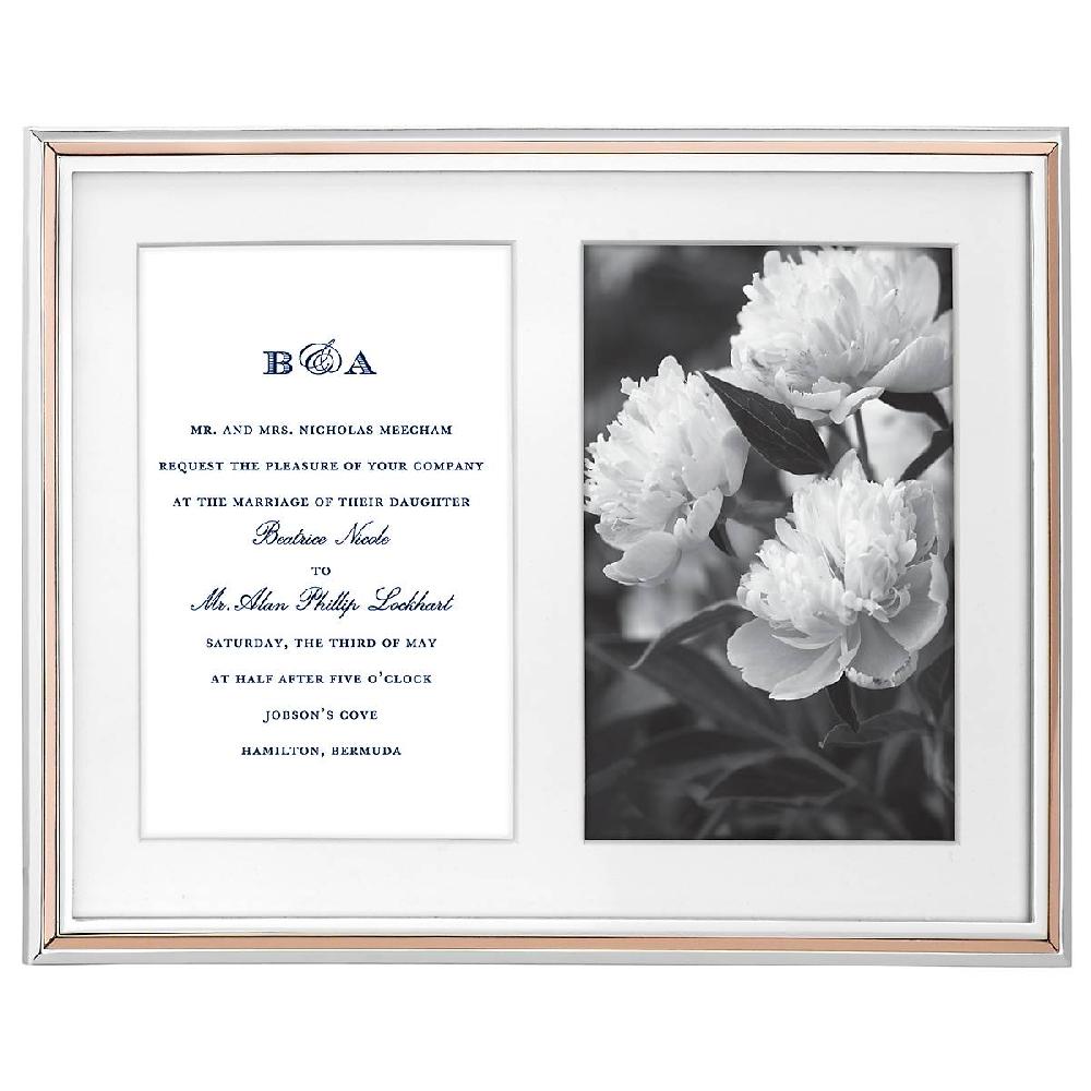 lenox Rosy Glow Double 5" x 7" Frame