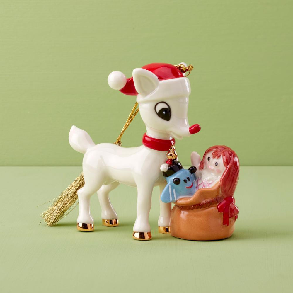 lenox Rudolph Delivering Toys Ornament