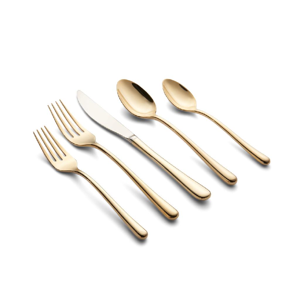lenox Samantha Gold 20 Piece Flatware Set