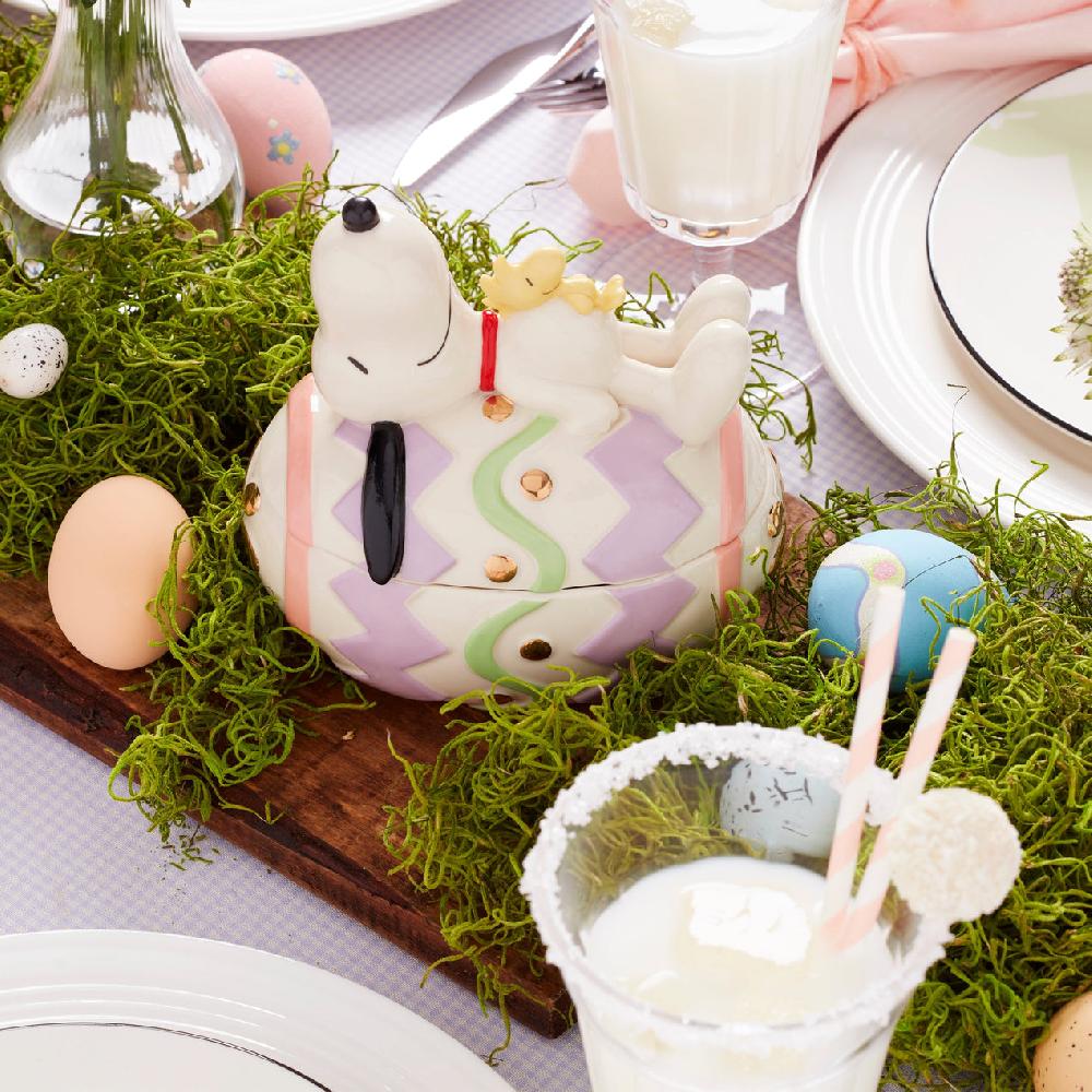 Lenox Snoopy Easter Covered Candy Dish