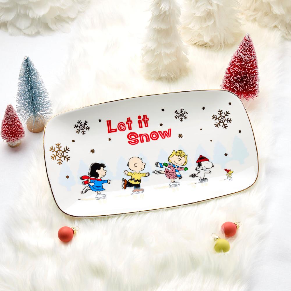 Lenox Snoopy Skating Hors D'Oeuvres Tray