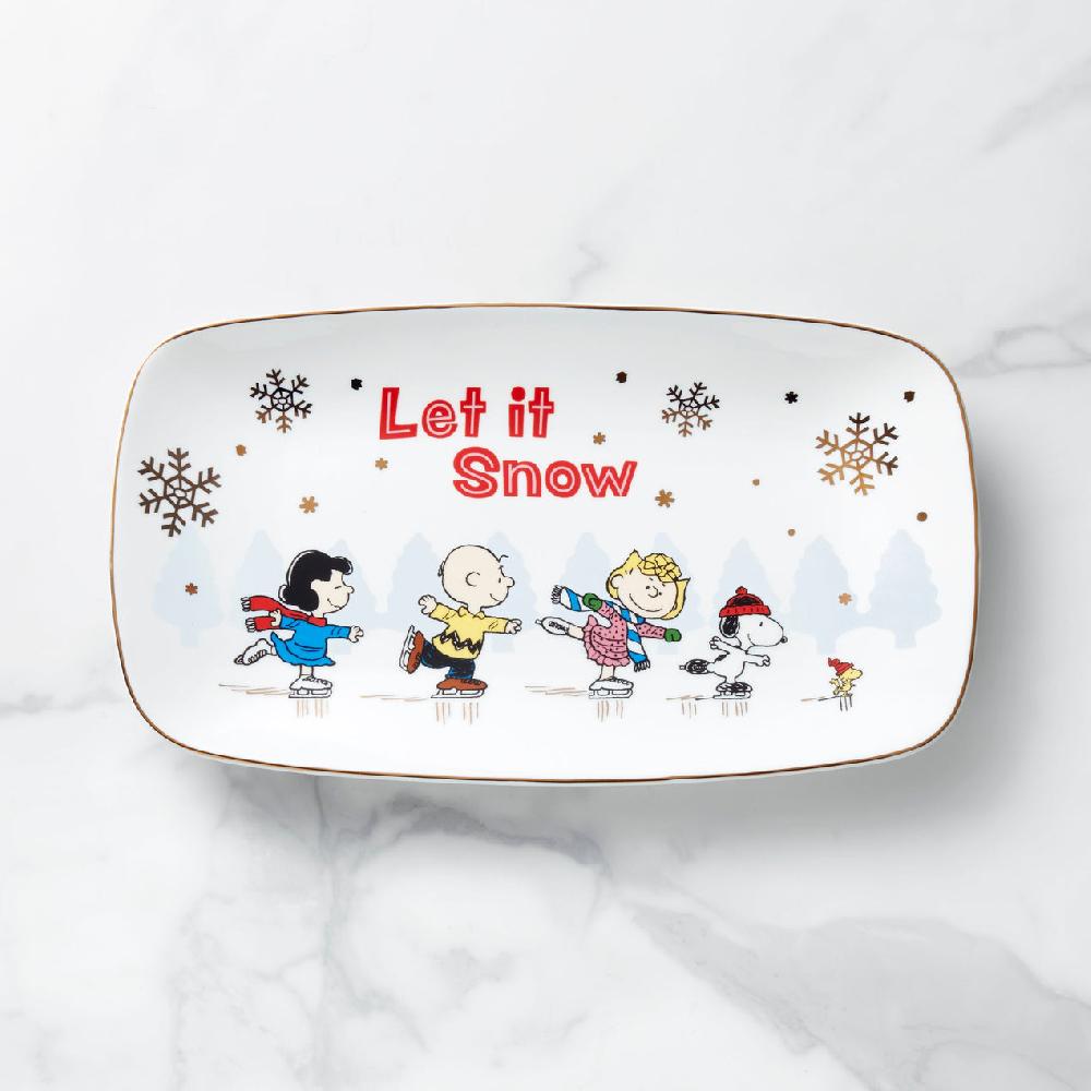 lenox Snoopy Skating Hors d'Oeuvres Tray