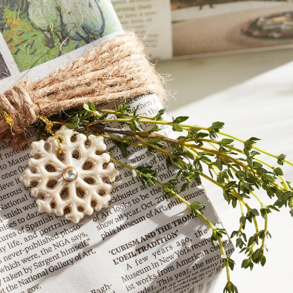 Lenox Snowflake 10-Piece Ornament Set