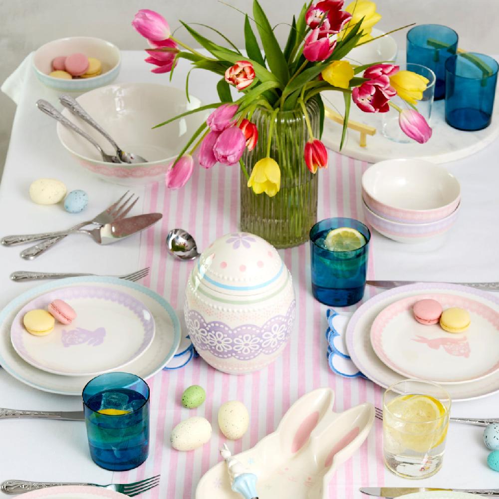 Lenox Stackable Blue Tall Glasses - Set Of 6