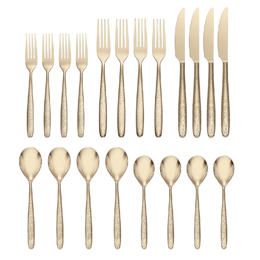 Lenox Storm Champagne 20 Piece Flatware Set