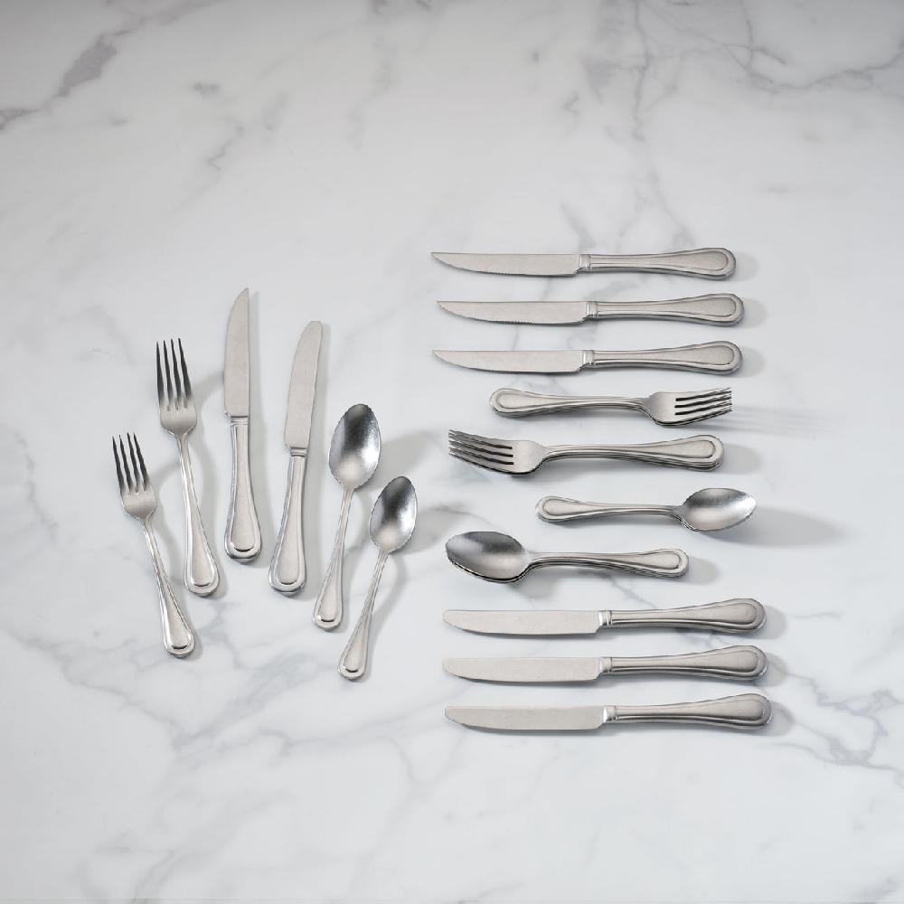 Lenox Textured Neutrals 24 Piece Flatware Set