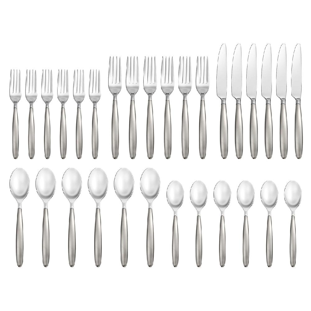 Lenox Tidal Frosted 30 Piece Flatware Kit