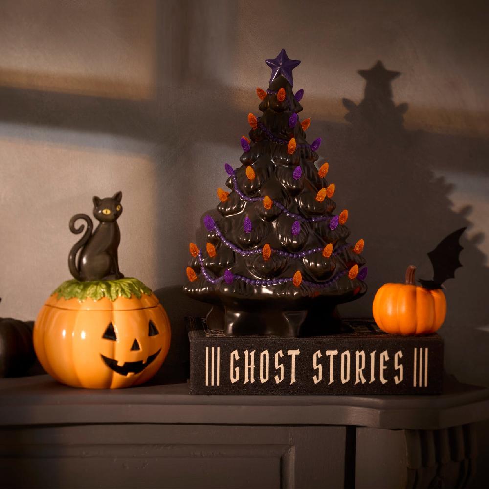 Lenox Treasured Traditions Black Lit Tree Figurine