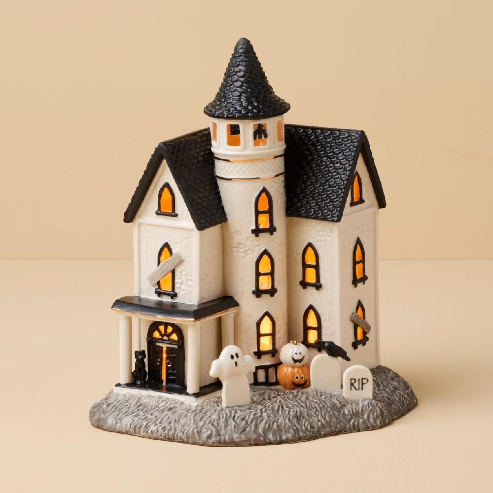 Lenox Vintage Halloween Lit Manor Figurine