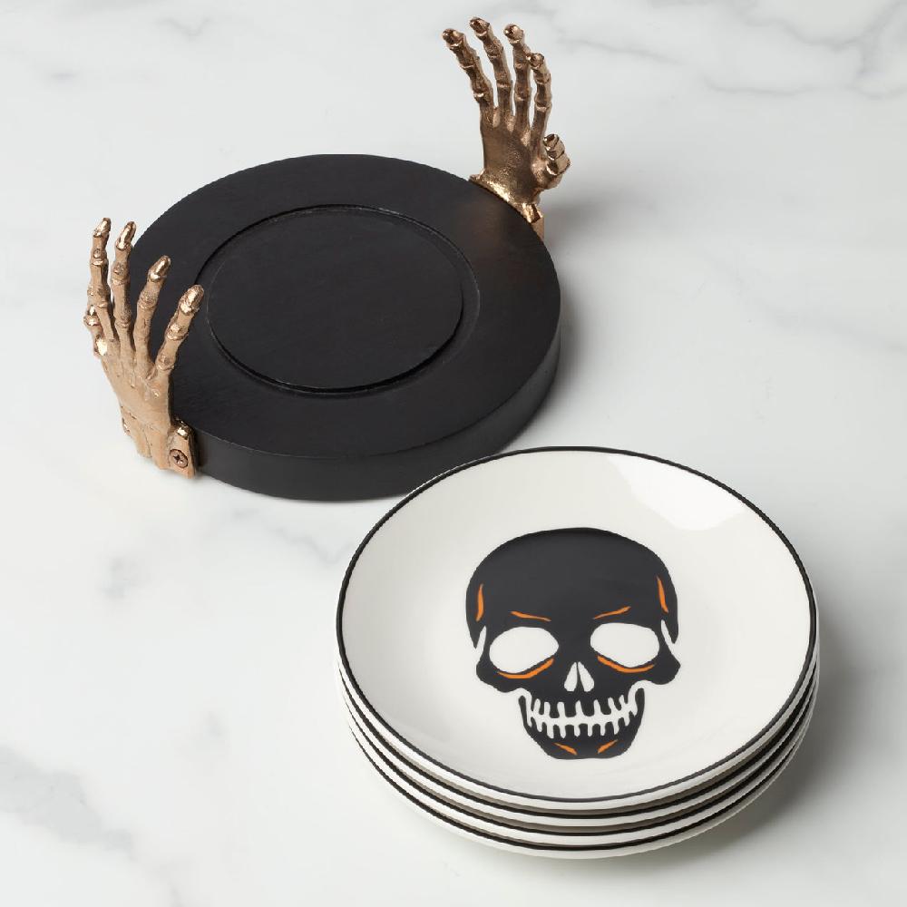 Lenox Vintro Halloween Tidbit Plates Set Of 4