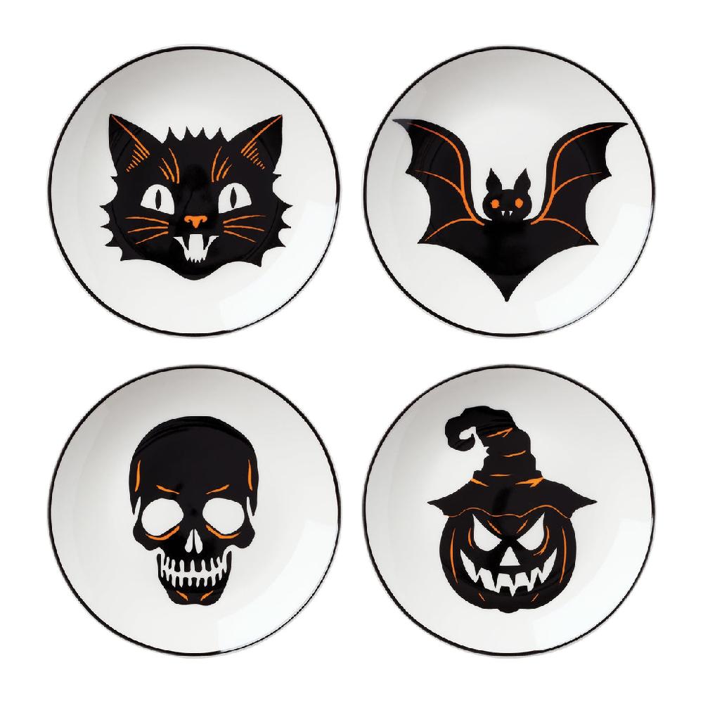 lenox Vintro Halloween Tidbit Plates Set of 4