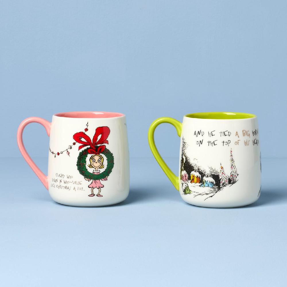 lenox Who-Ville Cindy-Max Mugs - Set of 2