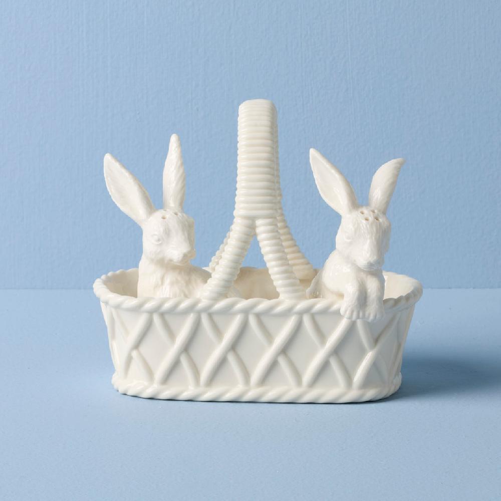 lenox Wicker Creek Bunny Salt & Pepper Set