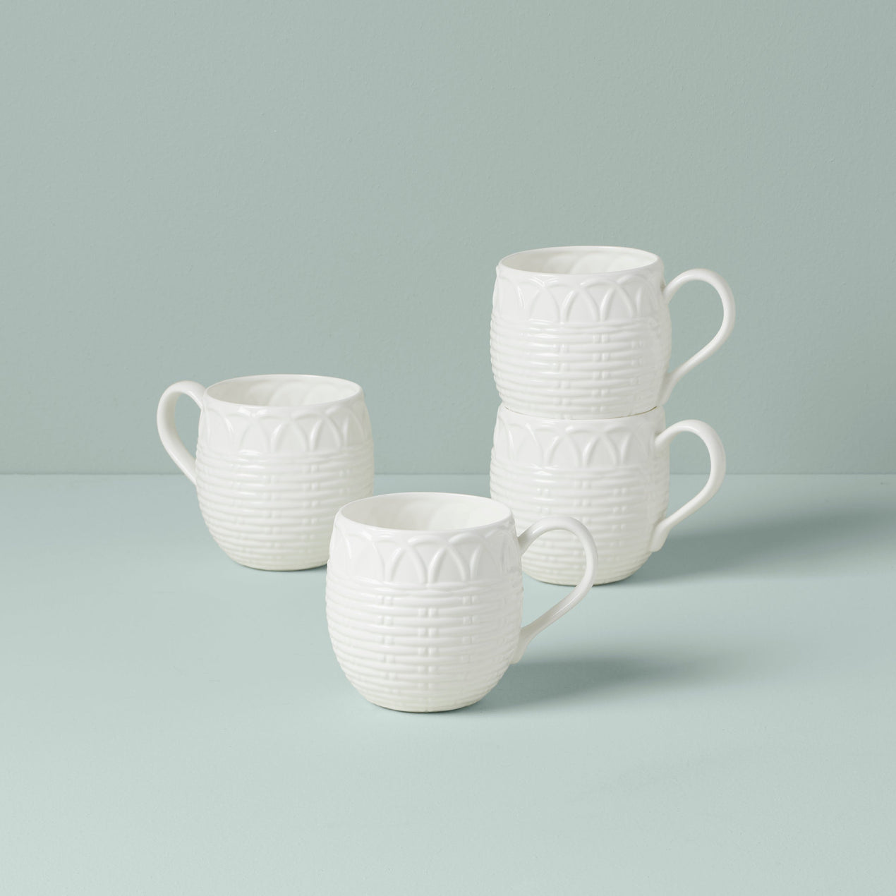 lenox Wicker Creek Mugs - Set of 4