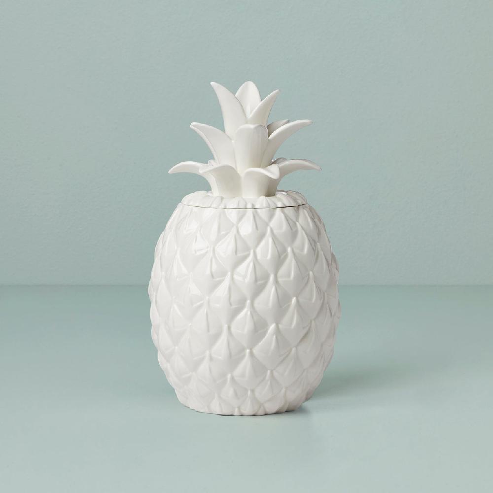 lenox Wicker Creek Pineapple Cookie Jar