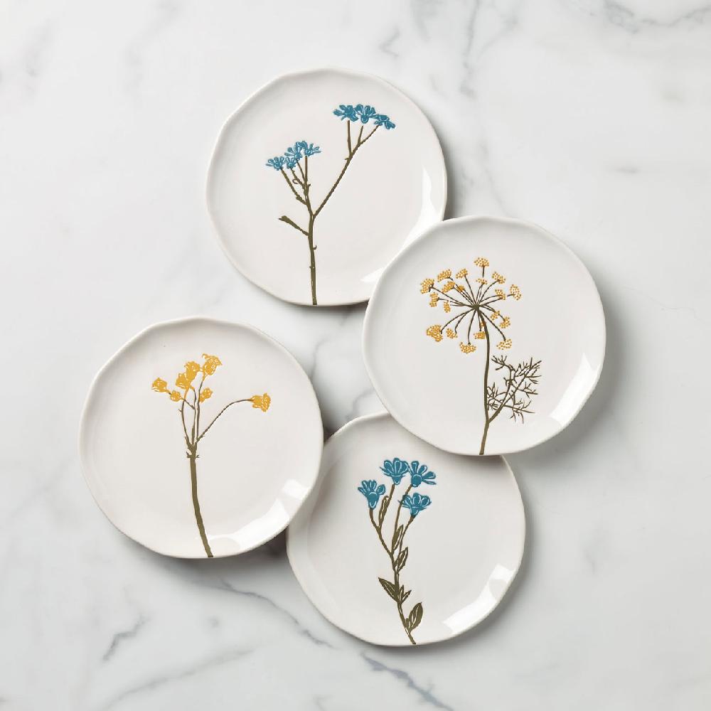 lenox Wildflowers Tidbit Plates - Set of 4