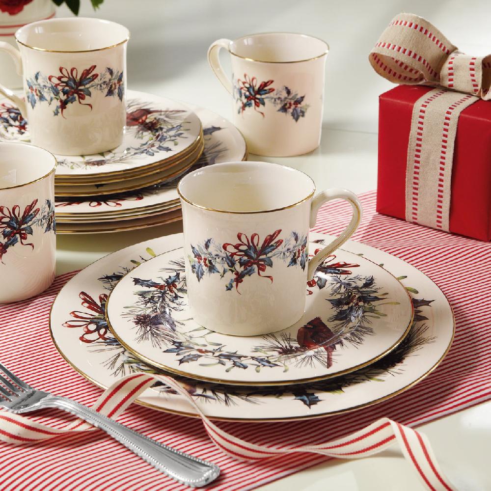 Lenox Winter Greetings Salad Plates - Set Of 4