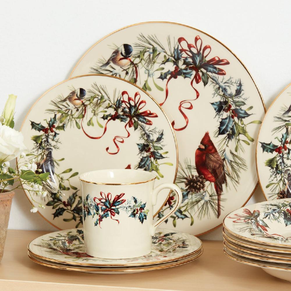 Lenox Winter Greetings Salad Plates - Set Of 4