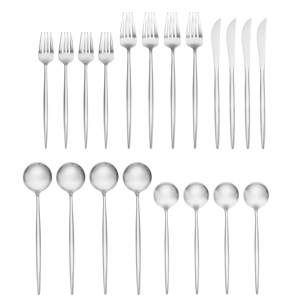Lenox Zephyr Mirror 20 Piece Flatware Set