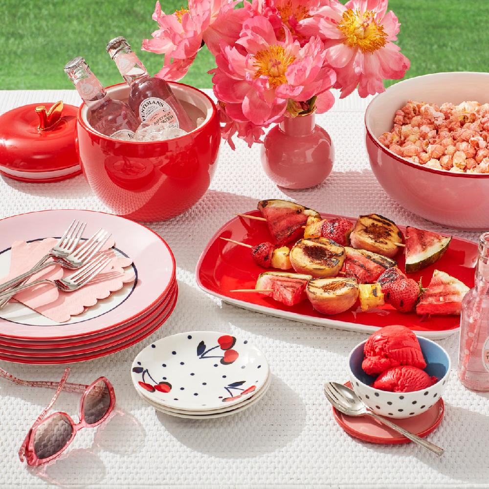 Lenox Make It Pop 12-Piece Dinnerware Set - Pink/Navy
