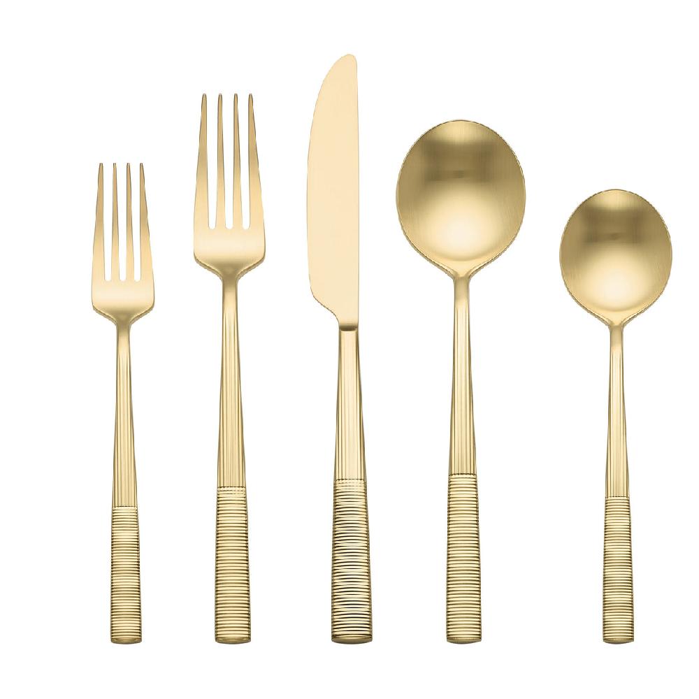 Lenox Modulus Champagne Satin 20 Piece Flatware Set