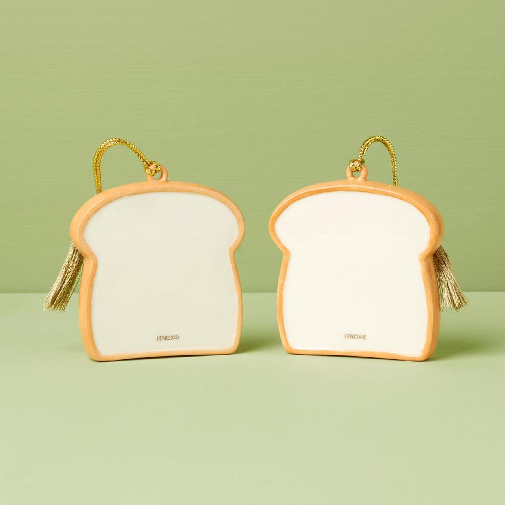 Lenox Personalized 2-Piece Peanut Butter & Jam Ornament Set