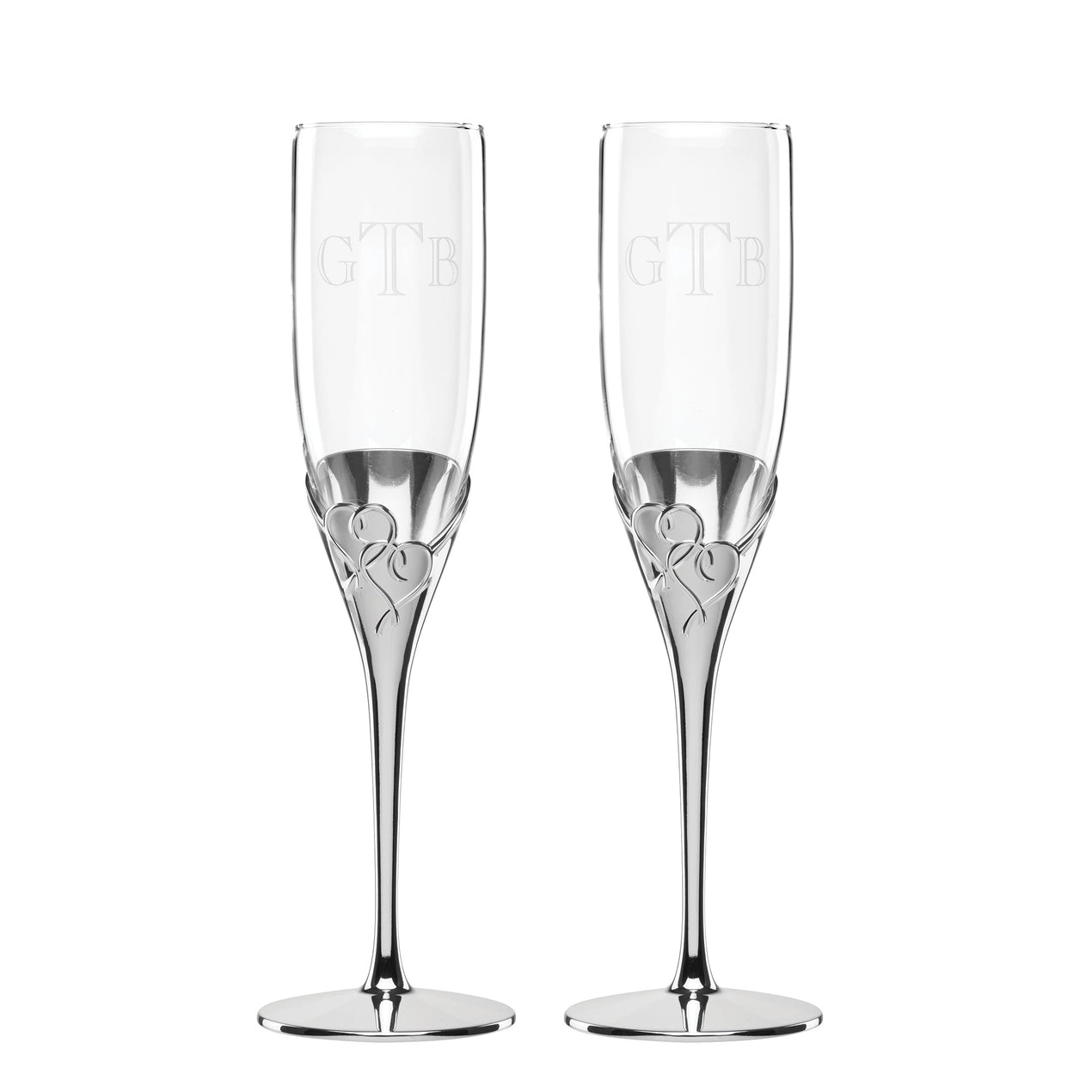 Lenox Personalized True Love 2-Piece Toasting Flute Set