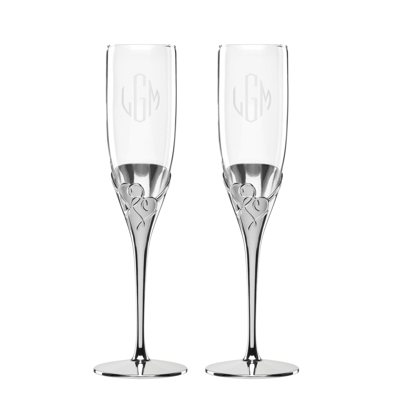 Lenox Personalized True Love 2-Piece Toasting Flute Set