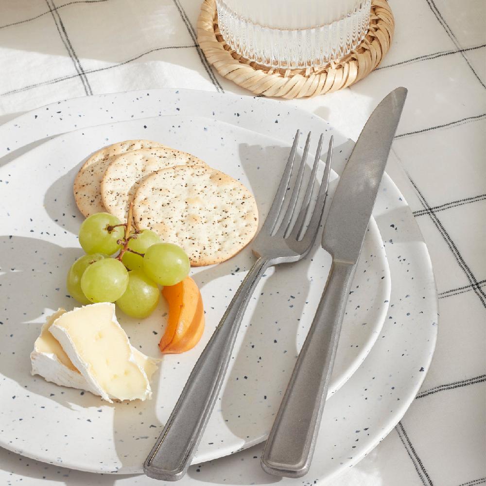 Lenox Terrazzo Melamine Cream 12-Piece Dinnerware Set