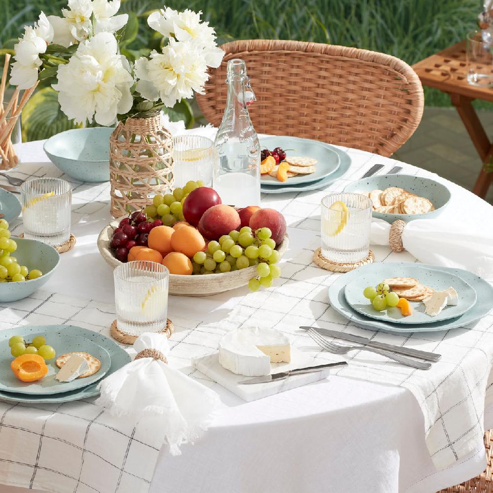 Lenox Terrazzo Melamine Mint 12-Piece Dinnerware Set