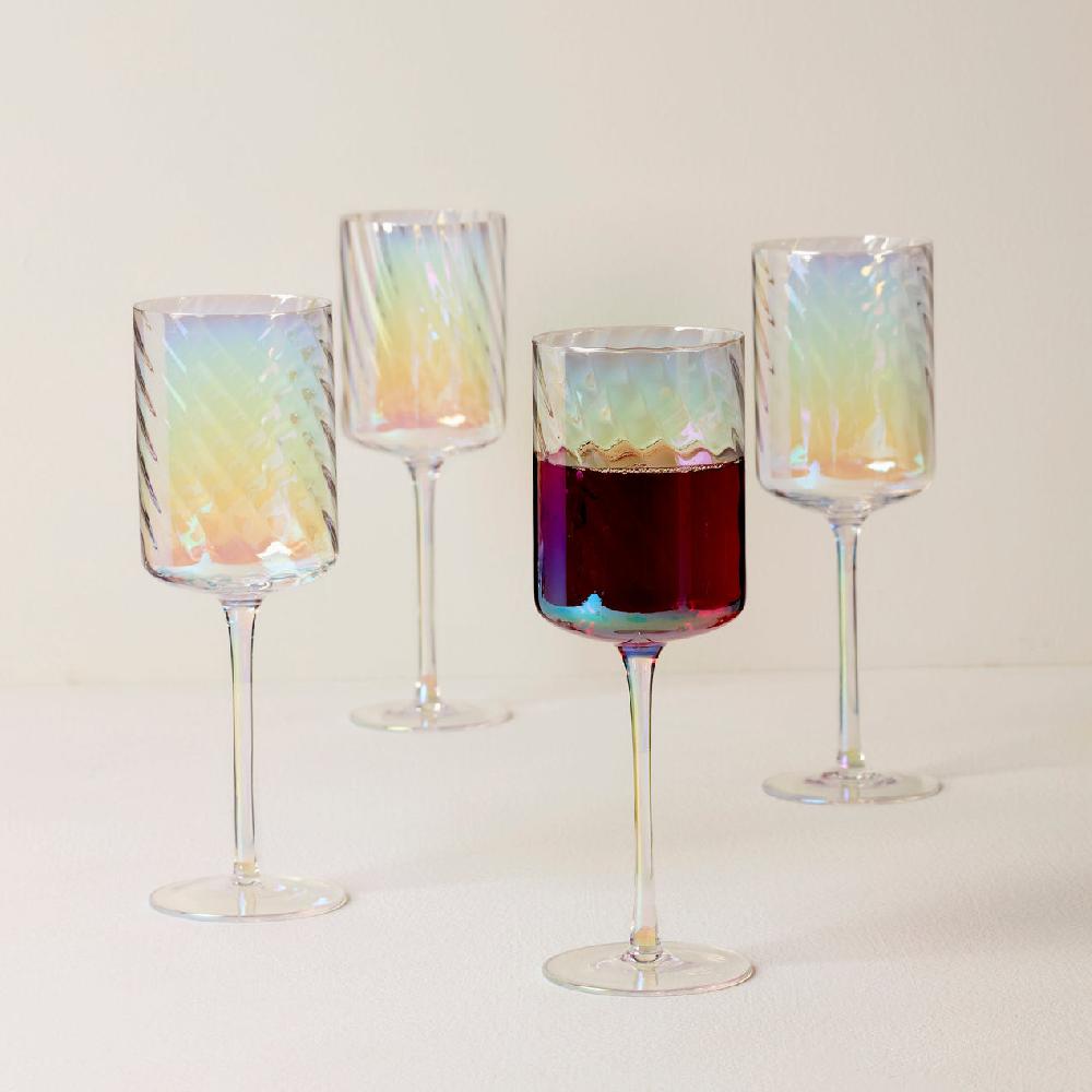 Lenox Tuscany Classics Iridescent Red Wine Glasses - Set Of 4