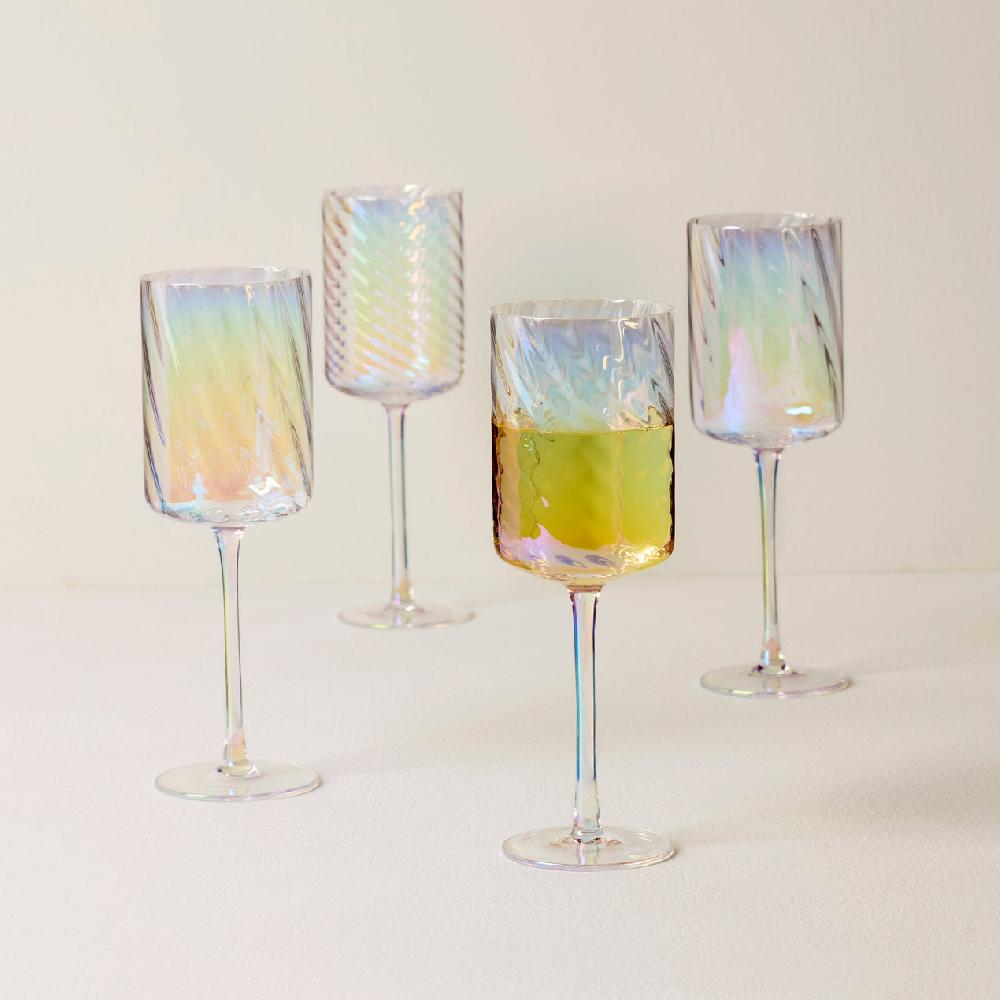 Lenox Tuscany Classics Iridescent White Wine Glasses - Set Of 4