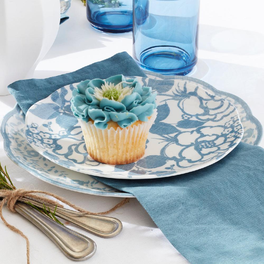 Lenox Tuscany Classics Stackable Blue Tall Glasses - Set Of 4