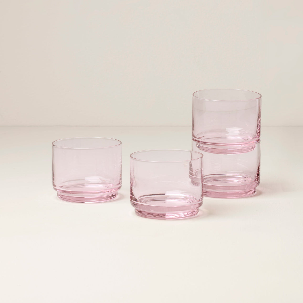 lenox Tuscany Stackable Blush Short Glasses - Set Of 4