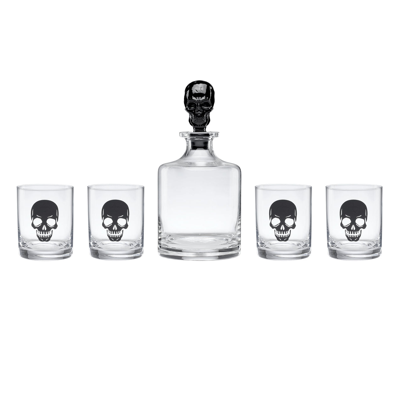 lenox Vintro Halloween 5-Piece Skeleton Whiskey Set