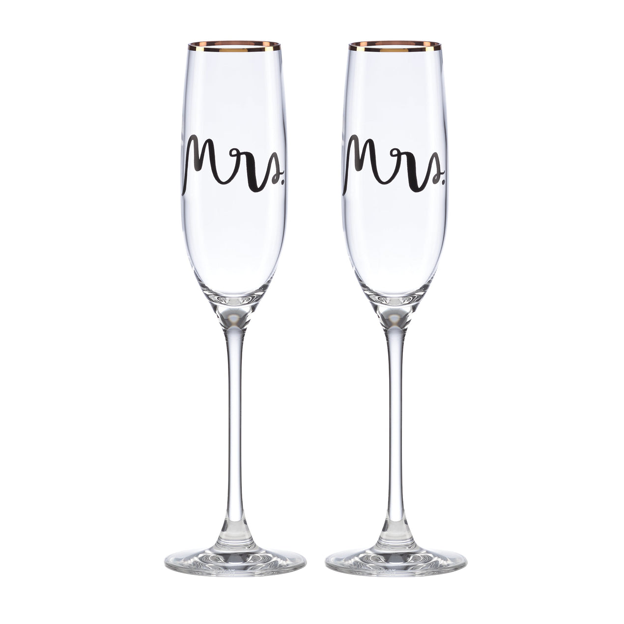 lenox Wedding Party Mrs. & Mrs. Champagne Flute - Set Of 2