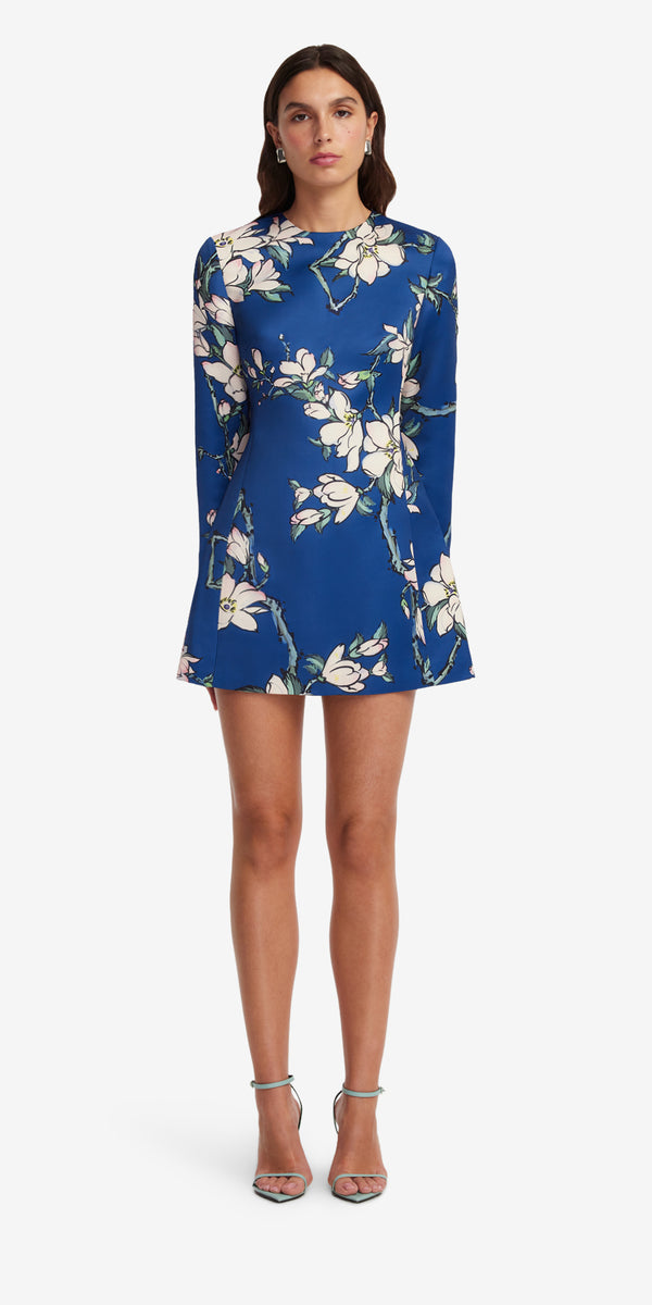 Leo Lin Aliza Long Sleeve Petal Mini Dress