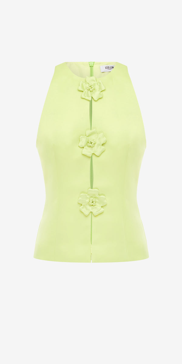 leo lin Amelia Petal Top