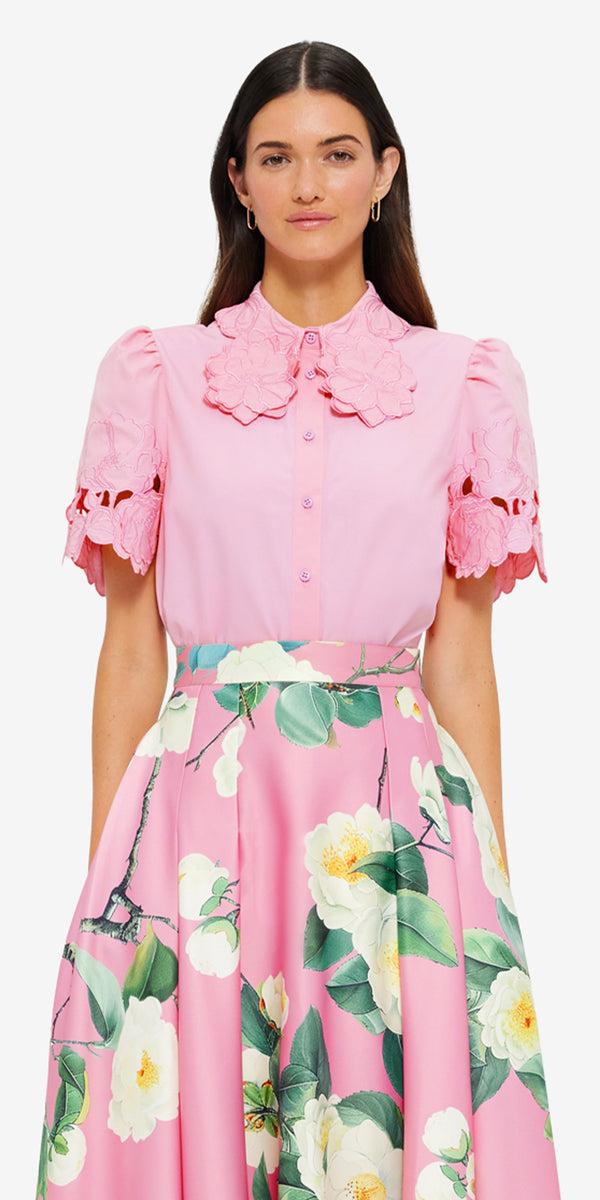 Leo Lin Amelie Appliqué Shirt Top