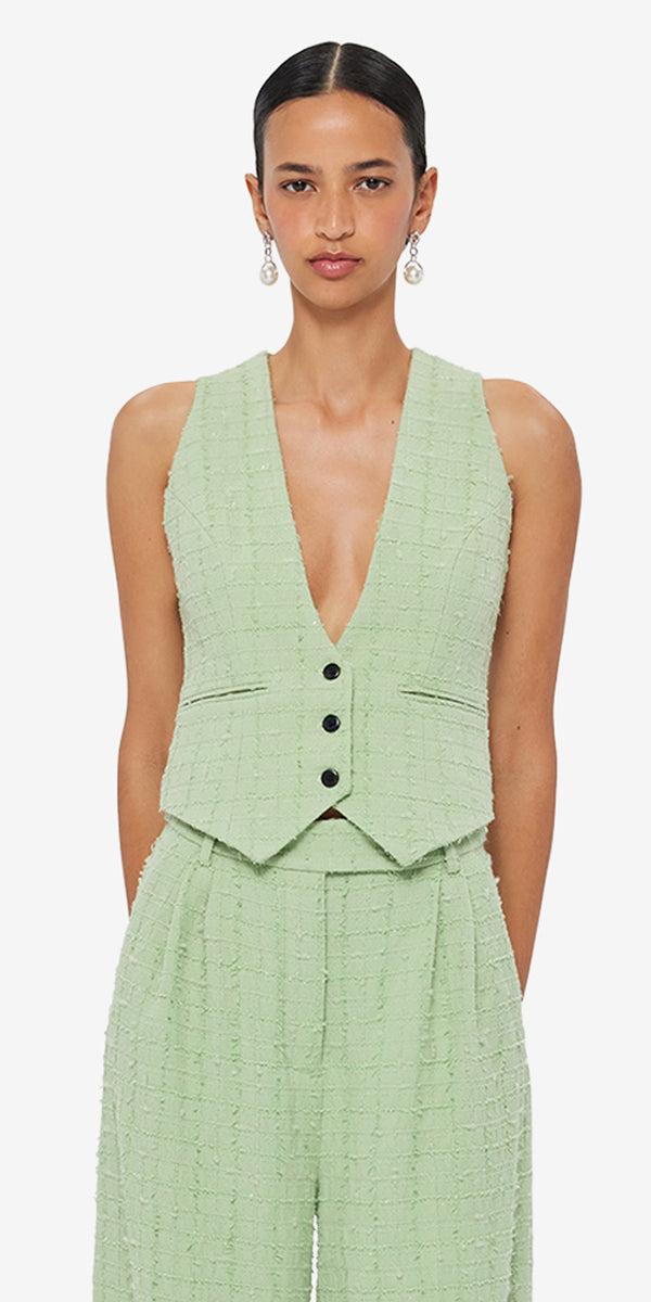 Leo Lin Anna-May Tweed Vest