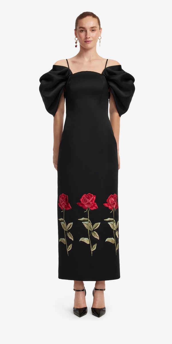 Leo Lin Arabella Embroidered Maxi Dress