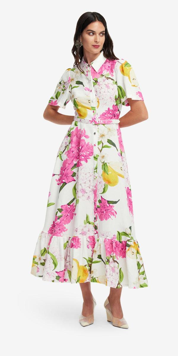 Leo Lin Becca Short Sleeve Midi Dress