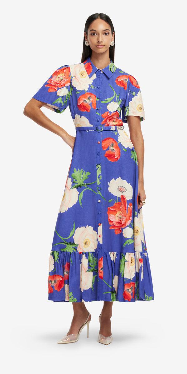 Leo Lin Becca Short Sleeve Midi Dress