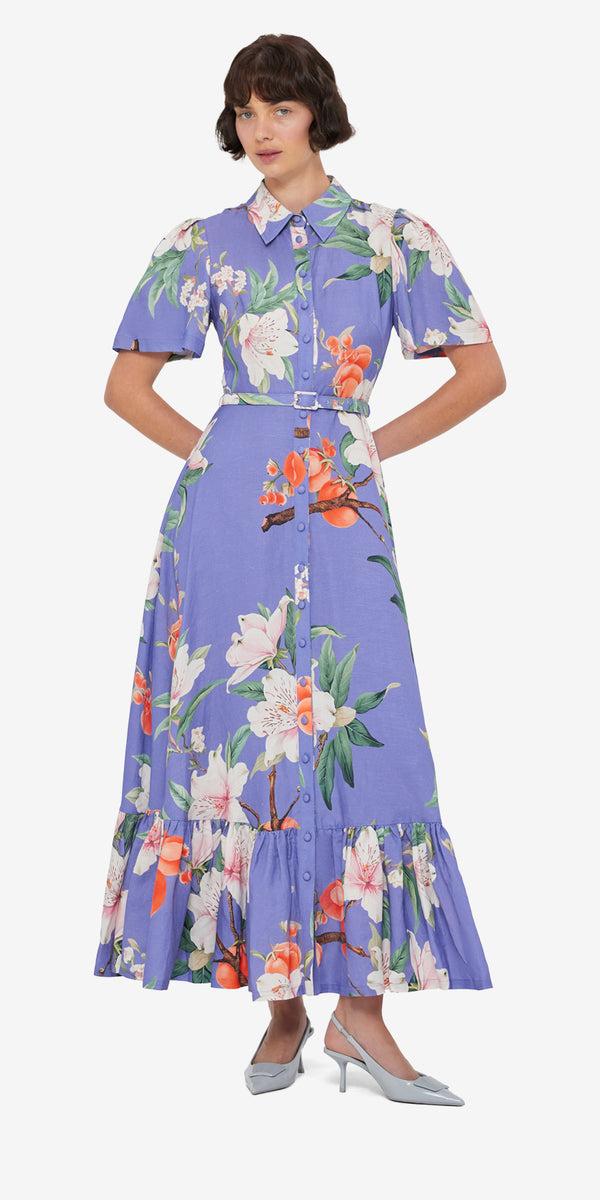 Leo Lin Becca Short Sleeve Midi Dress