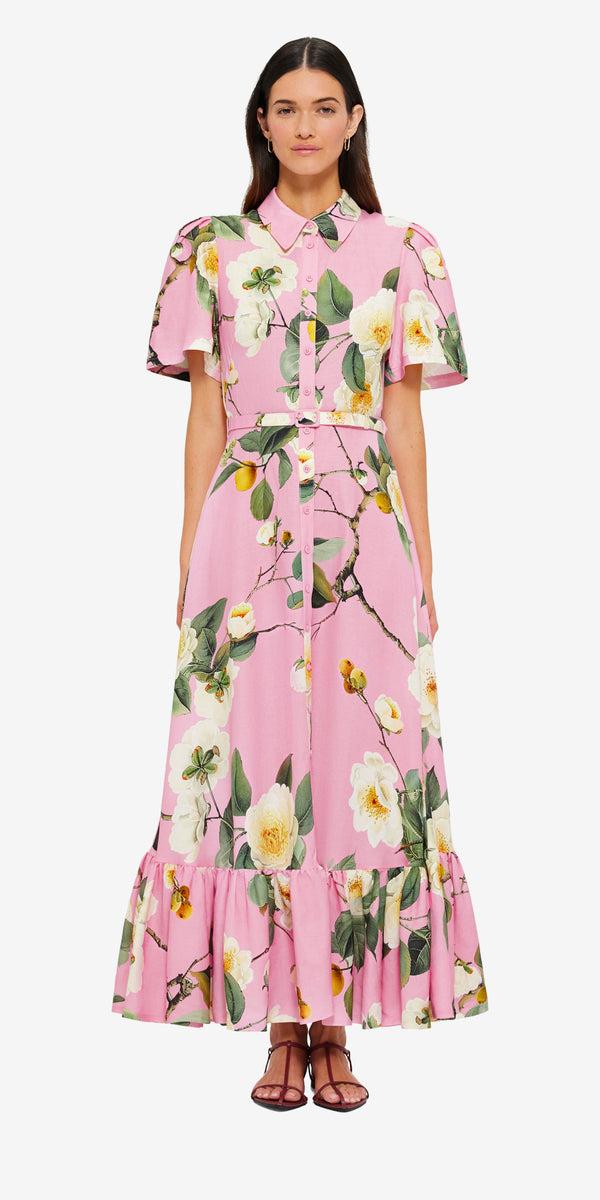 Leo Lin Becca Short Sleeve Midi Dress