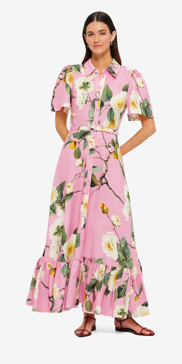 Leo Lin Becca Short Sleeve Midi Dress