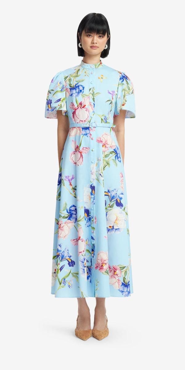 Leo Lin Bianca Short Sleeve Midi Dress